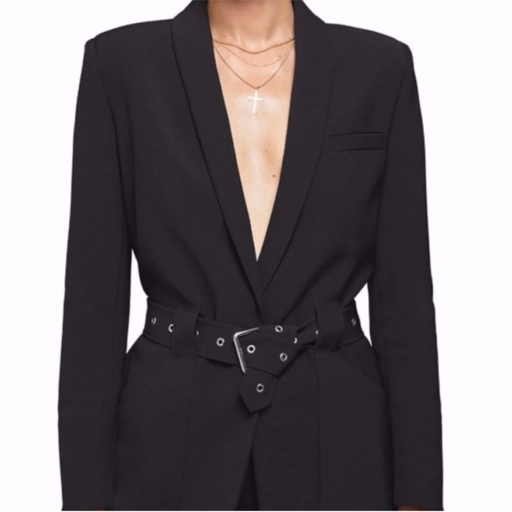 Anine Bing Charlotte Belted Blazer
